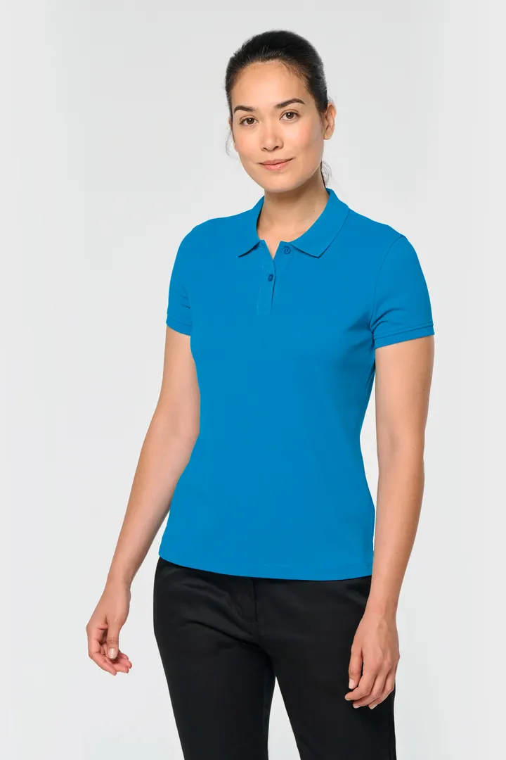 Kurzarm-Polohemd für Damen 5