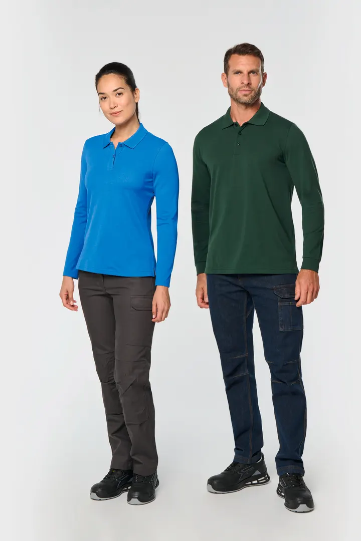Langarm-Polohemd für Damen 21