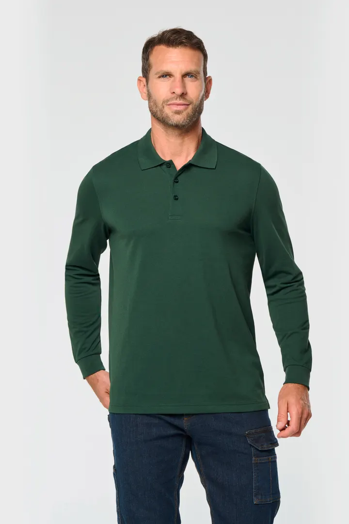 Polohemd mit langen Ärmeln 20
