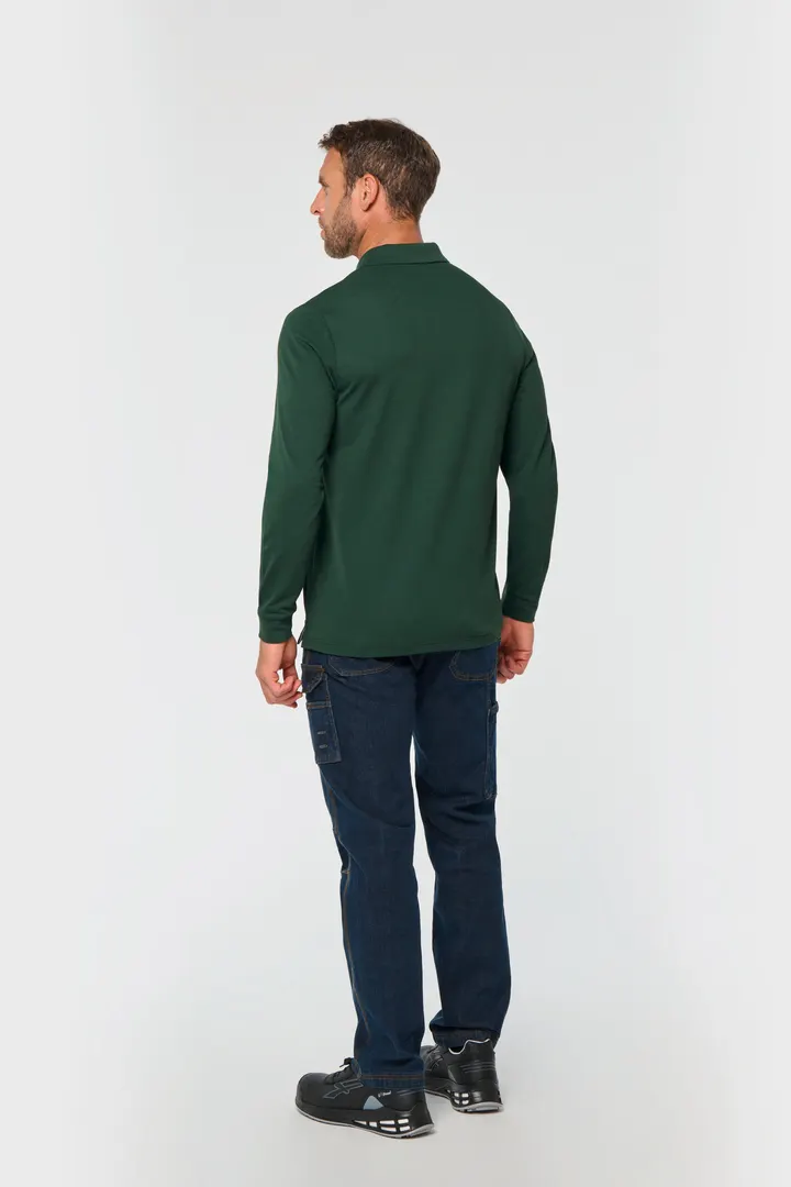 Polohemd mit langen Ärmeln 21