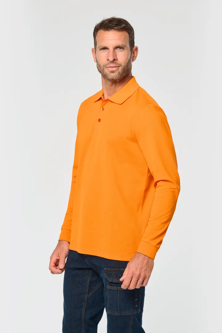 Polohemd mit langen Ärmeln 24