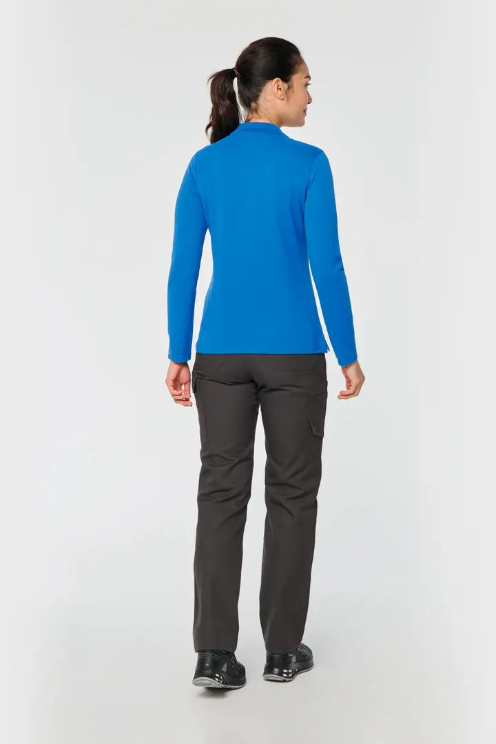 Langarm-Polohemd für Damen 12
