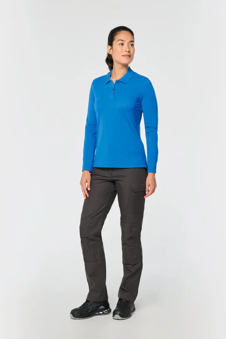 Langarm-Polohemd für Damen 13