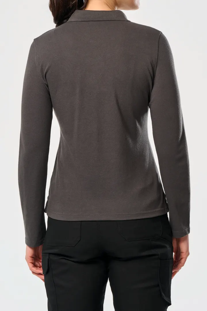 Langarm-Polohemd für Damen 3