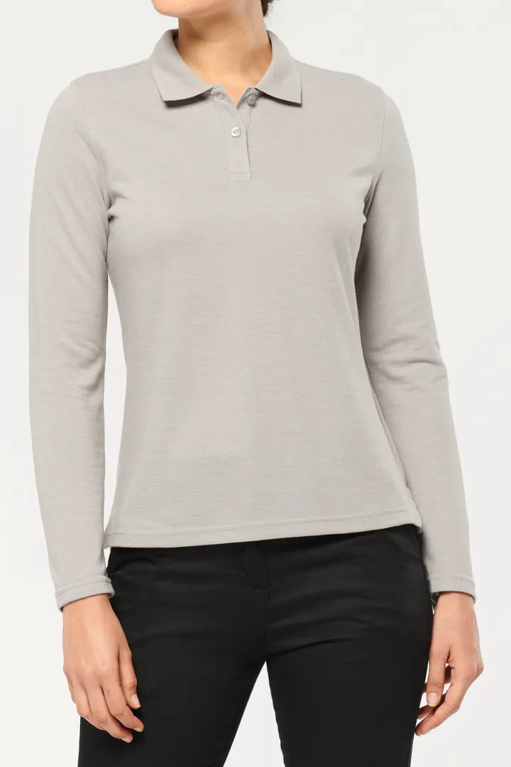 Langarm-Polohemd für Damen 9