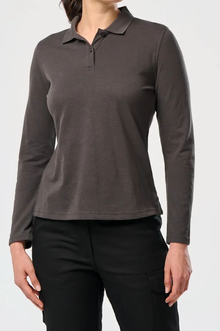 Langarm-Polohemd für Damen