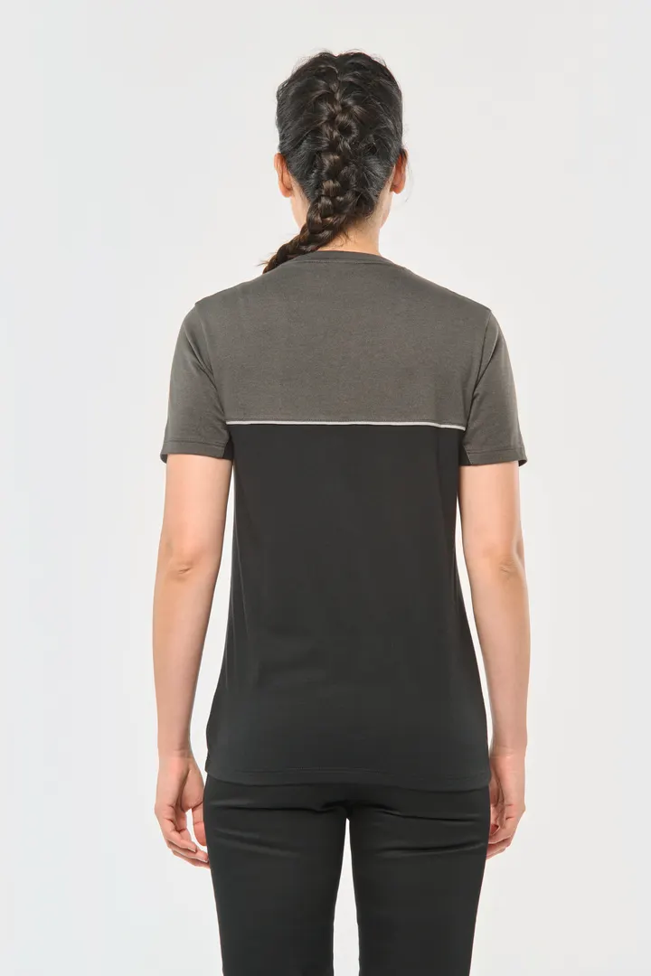 T-shirt bicolore écoresponsable manches courtes unisexe 22