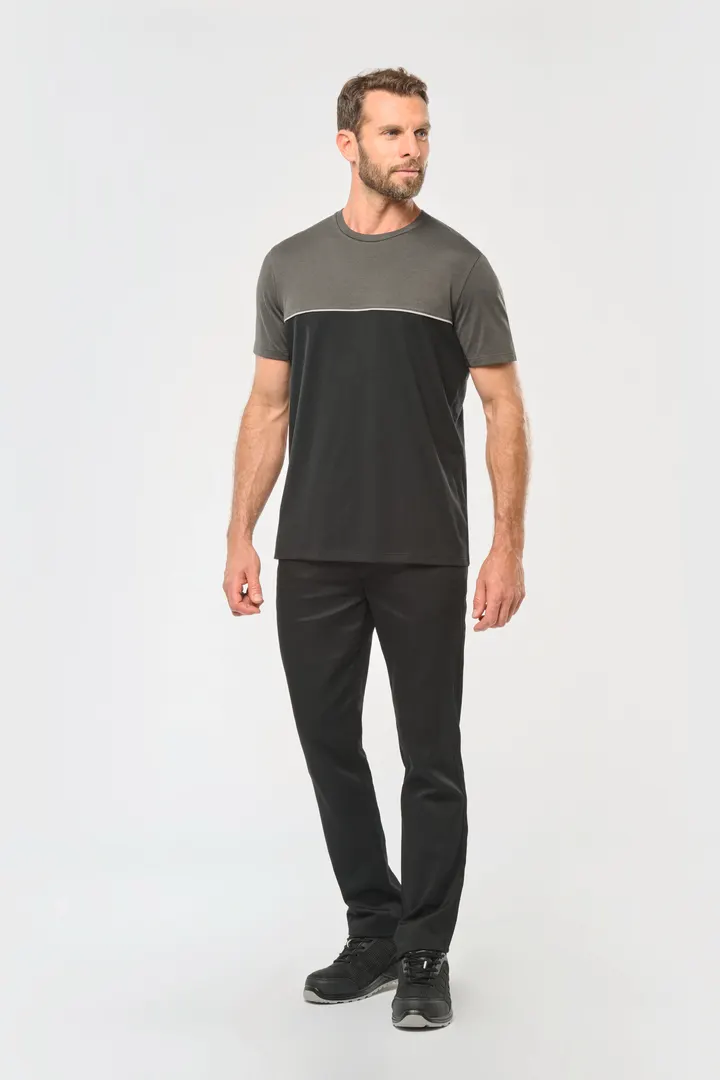T-shirt bicolore écoresponsable manches courtes unisexe 23