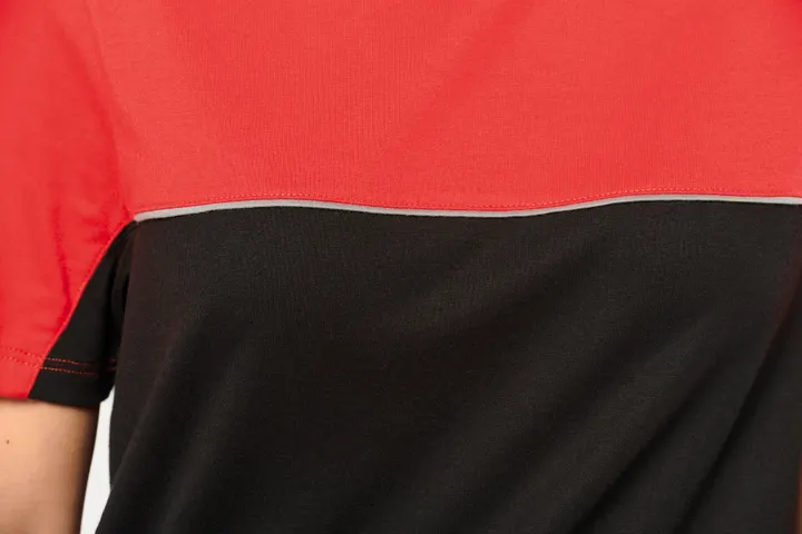 T-shirt bicolore écoresponsable manches courtes unisexe 29