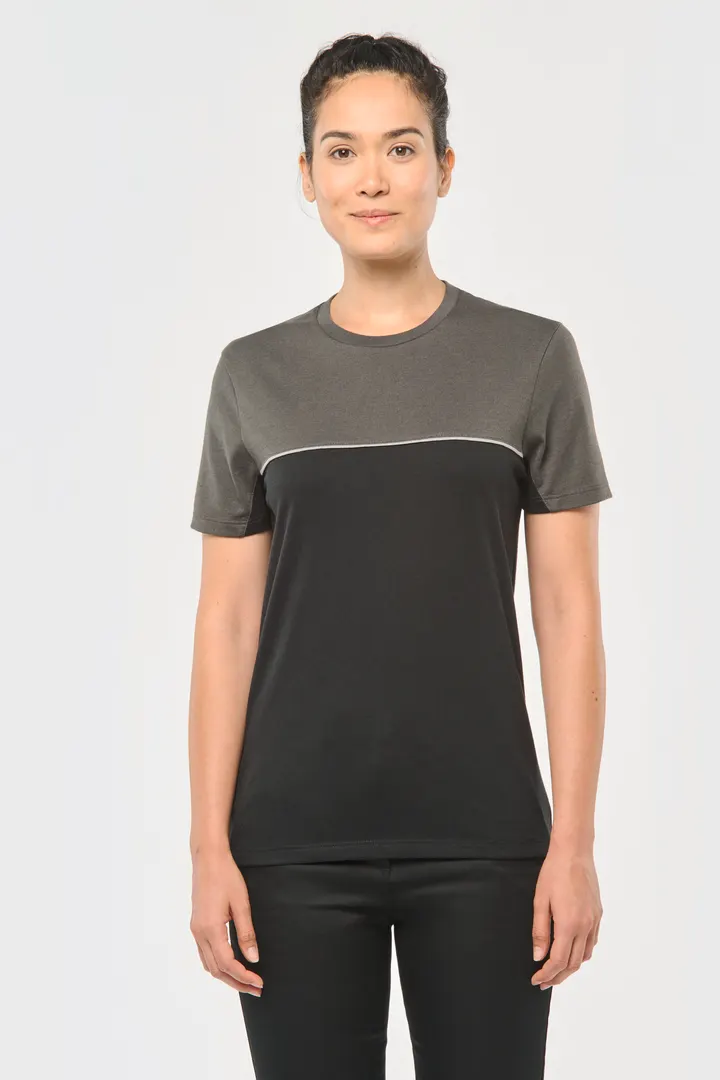 T-shirt bicolore écoresponsable manches courtes unisexe 7