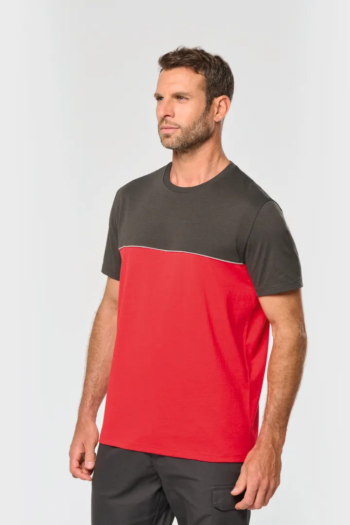 T-shirt bicolore écoresponsable manches courtes unisexe 6