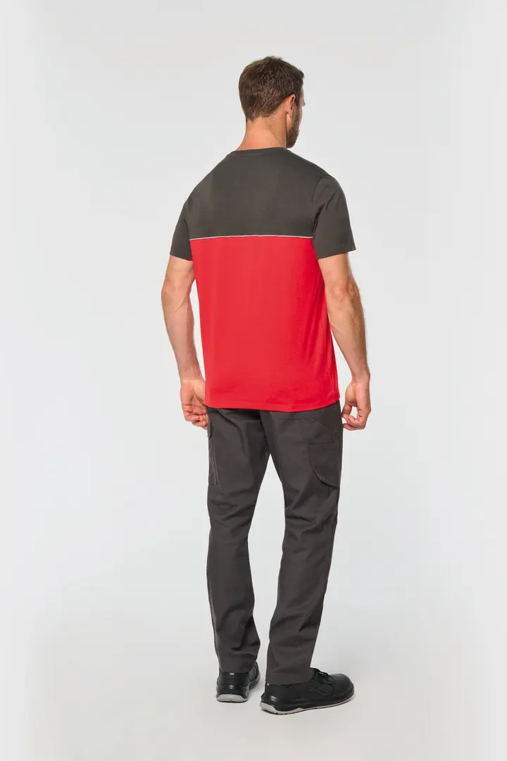 T-shirt bicolore écoresponsable manches courtes unisexe 8