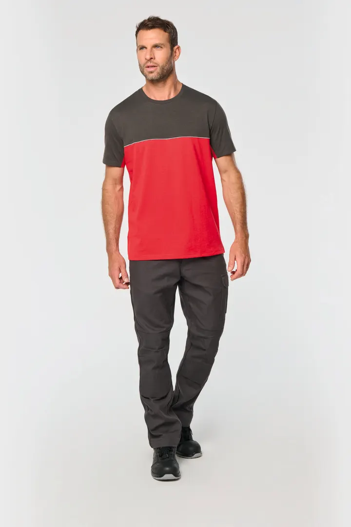 T-shirt bicolore écoresponsable manches courtes unisexe 10