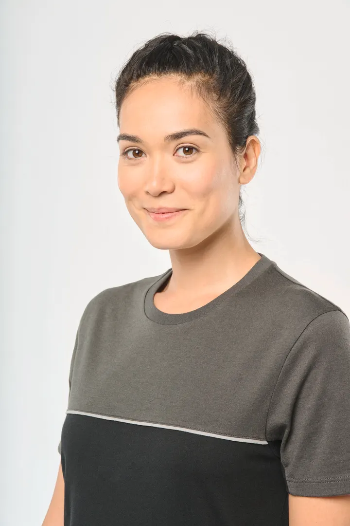 T-shirt bicolore écoresponsable manches courtes unisexe 13