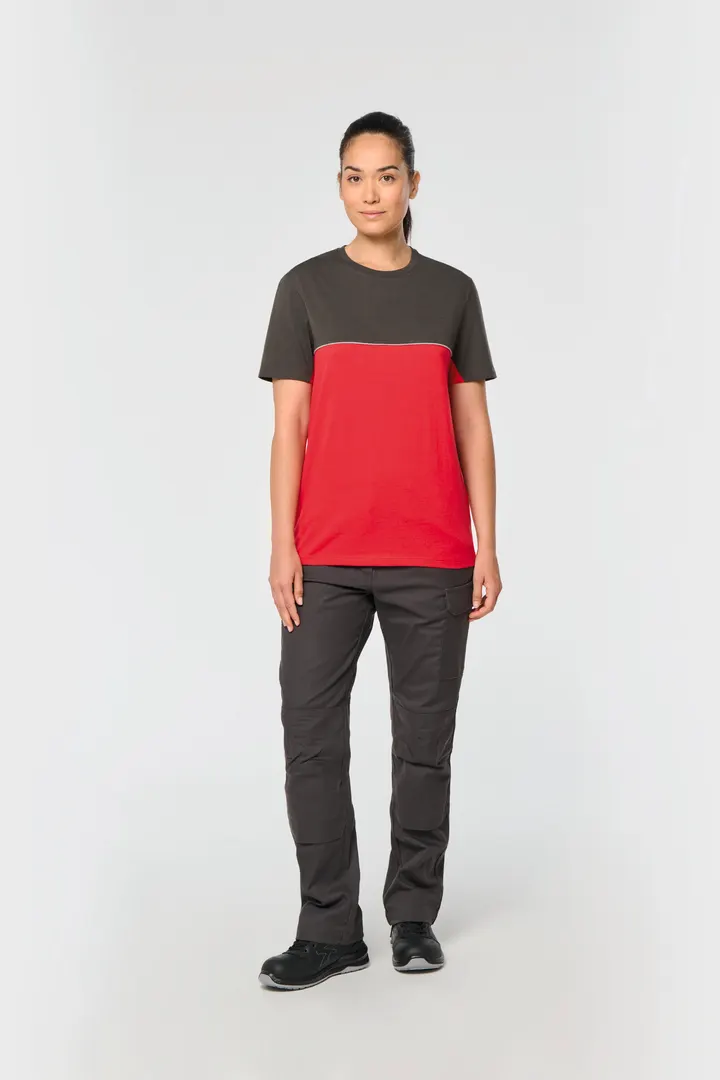 T-shirt bicolore écoresponsable manches courtes unisexe 12
