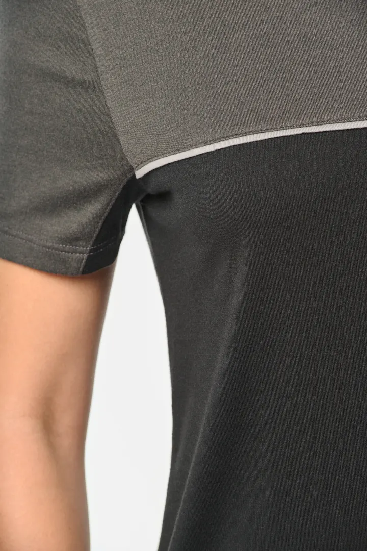 T-shirt bicolore écoresponsable manches courtes unisexe 15