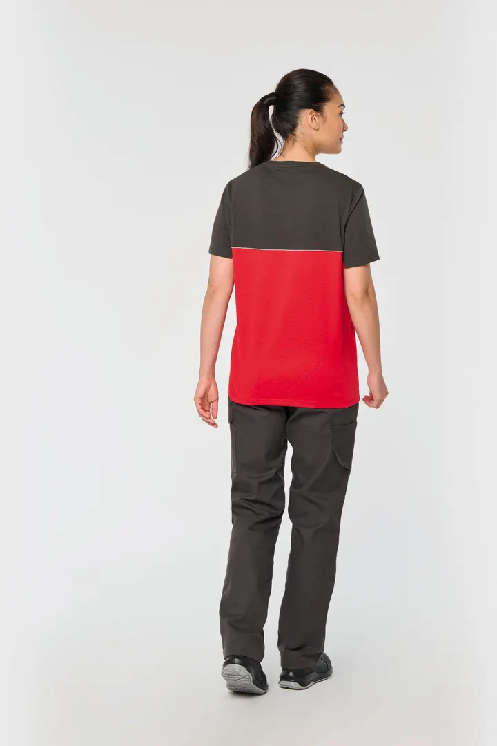 T-shirt bicolore écoresponsable manches courtes unisexe 14