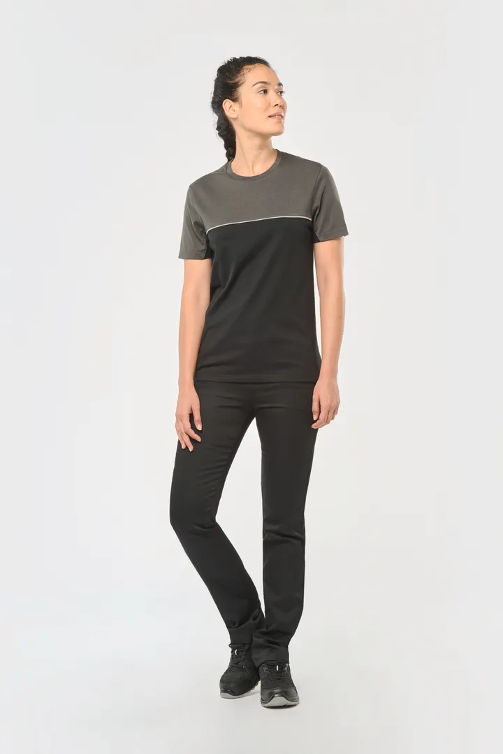T-shirt bicolore écoresponsable manches courtes unisexe 17