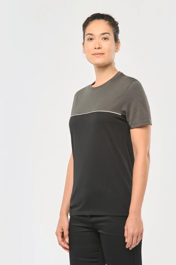 T-shirt bicolore écoresponsable manches courtes unisexe 20