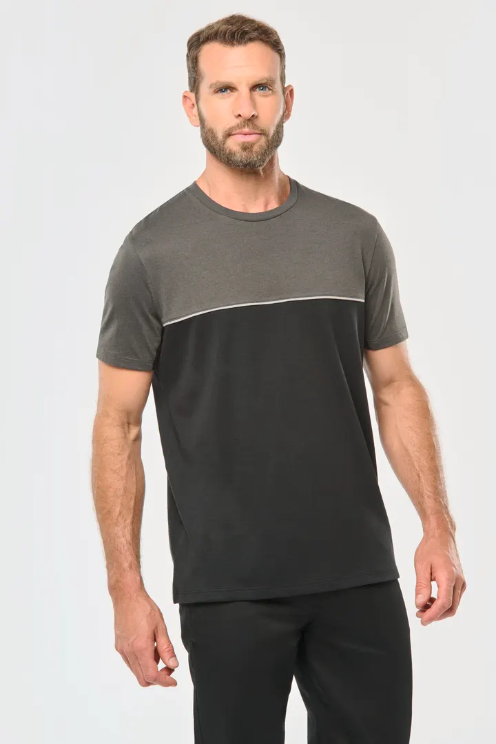T-shirt bicolore écoresponsable manches courtes unisexe 4