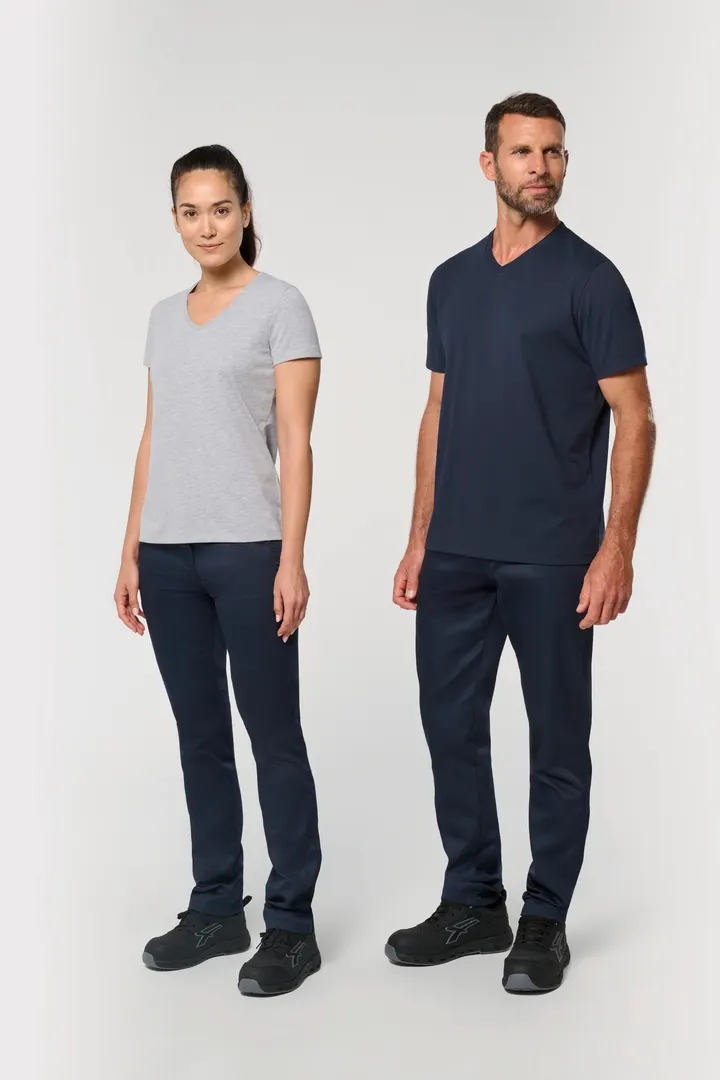 T-shirt écoresponsable col V antibactérien femme 14