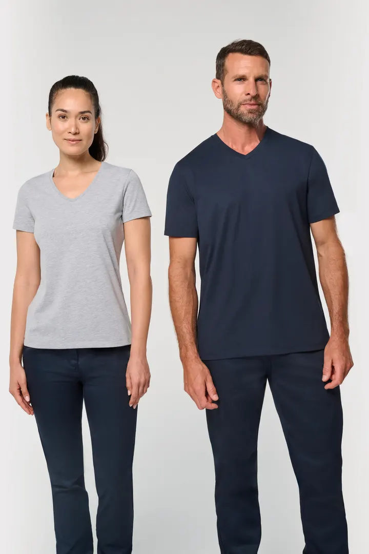 T-shirt écoresponsable col V antibactérien femme 15