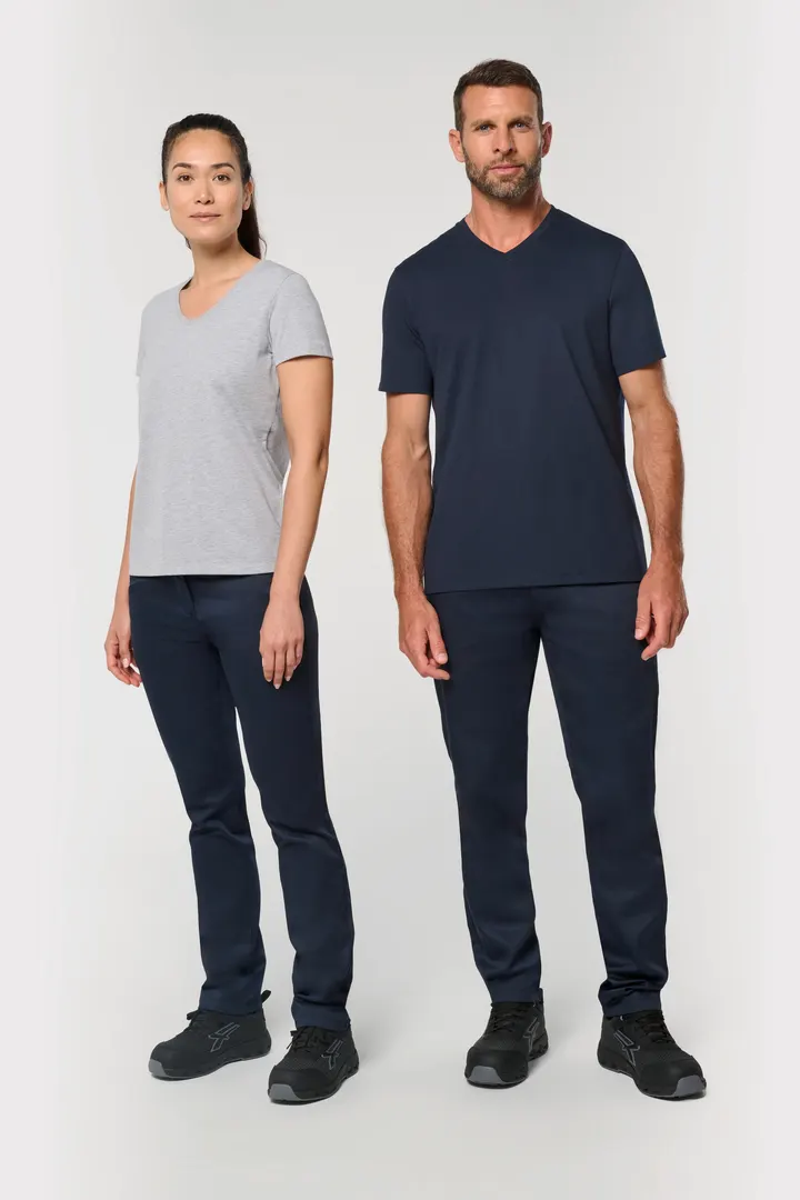T-shirt écoresponsable col V antibactérien femme 13