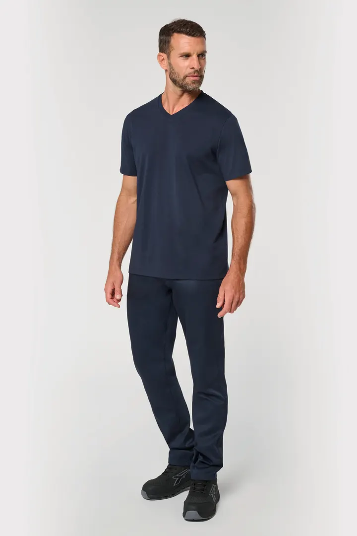 T-shirt écoresponsable col V antibactérien homme 2