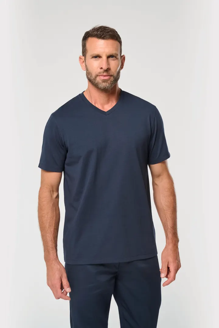 T-shirt écoresponsable col V antibactérien homme 7