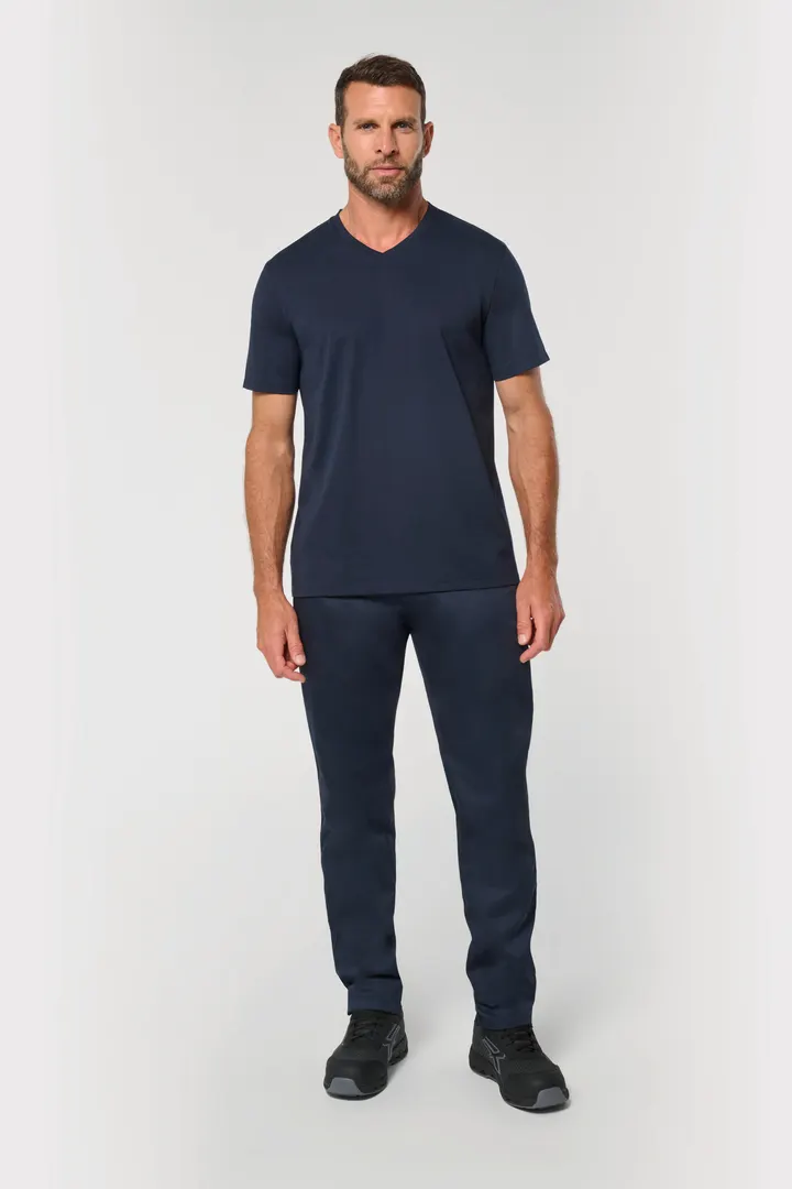 T-shirt écoresponsable col V antibactérien homme