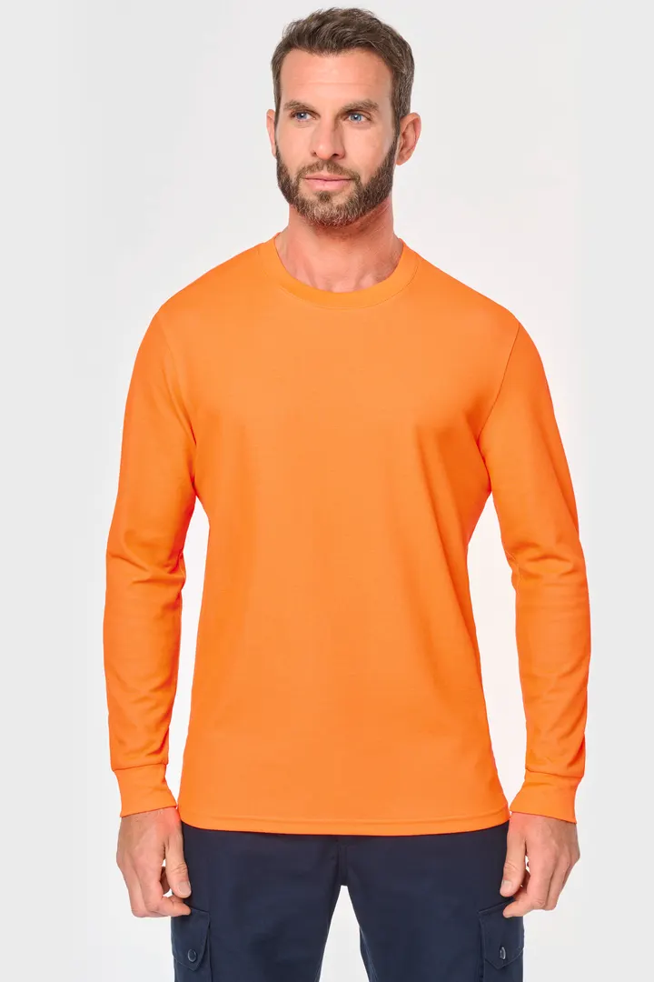 T-shirt unisexe écoresponsable manches longues coton/polyester 12