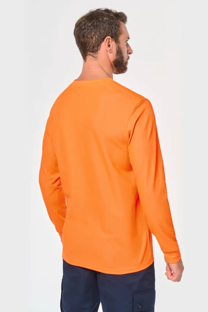T-shirt unisexe écoresponsable manches longues coton/polyester 15
