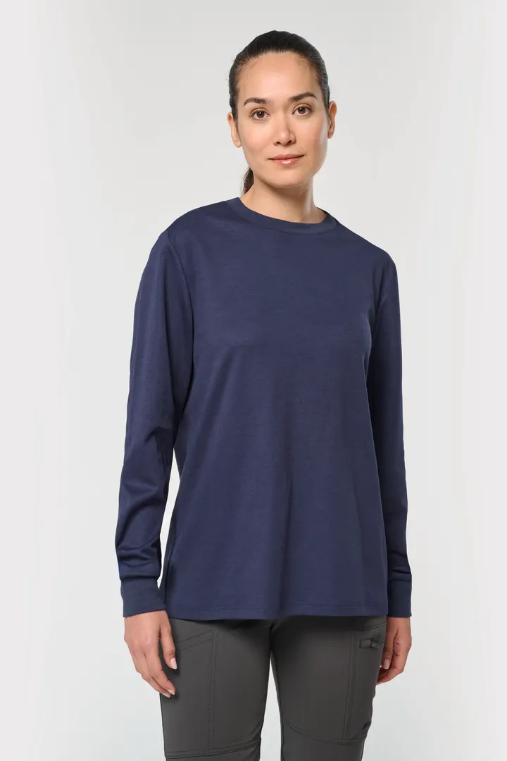 T-shirt unisexe écoresponsable manches longues coton/polyester 13