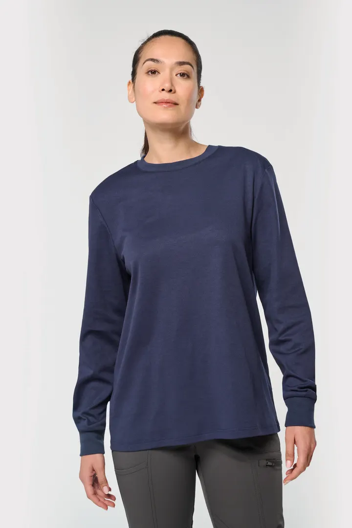 T-shirt unisexe écoresponsable manches longues coton/polyester 16