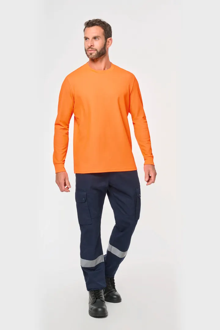 T-shirt unisexe écoresponsable manches longues coton/polyester 3