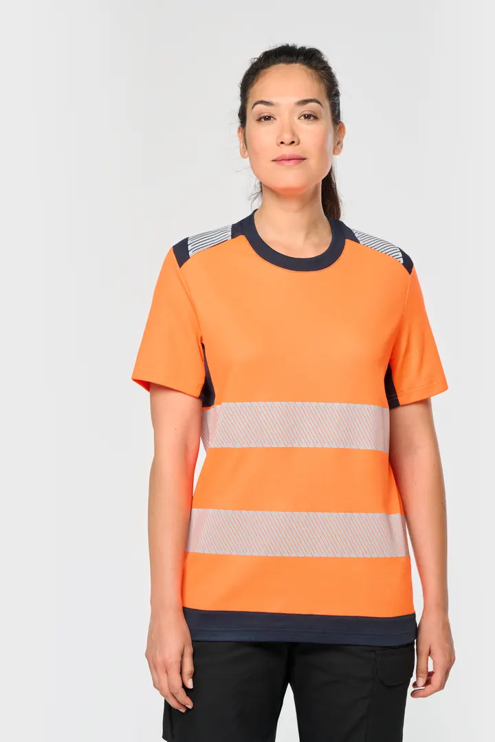 Recyceltes Sicherheits-T-Shirt mit Rundhalsausschnitt und kurzen Ärmeln 13