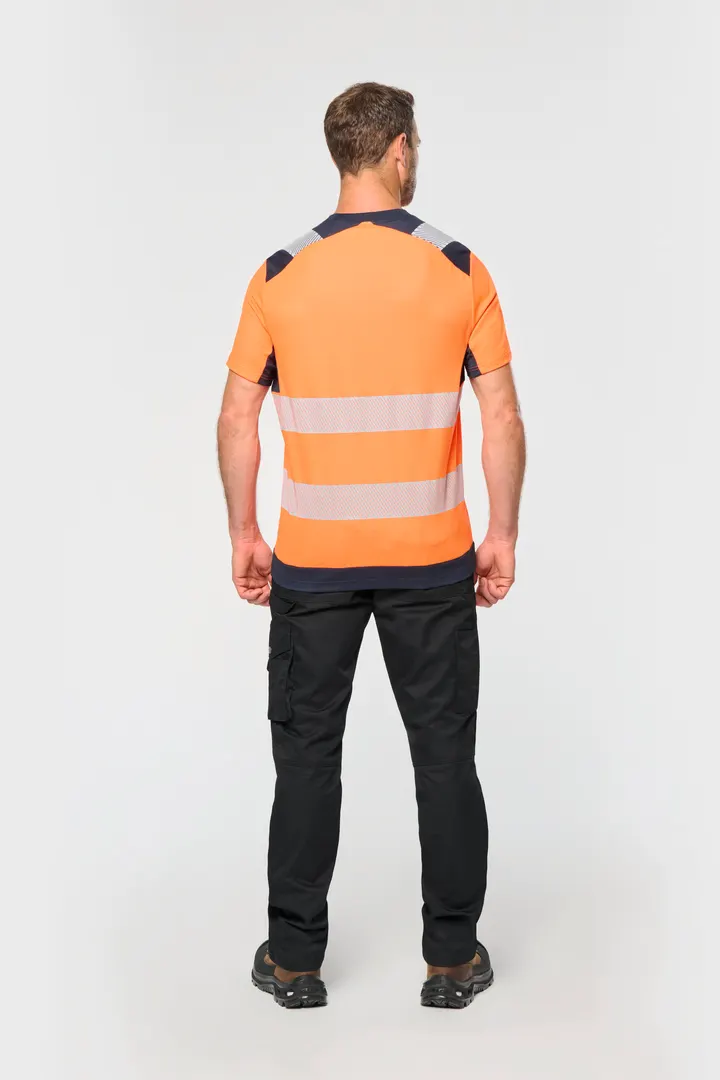 Recyceltes Sicherheits-T-Shirt mit Rundhalsausschnitt und kurzen Ärmeln 8