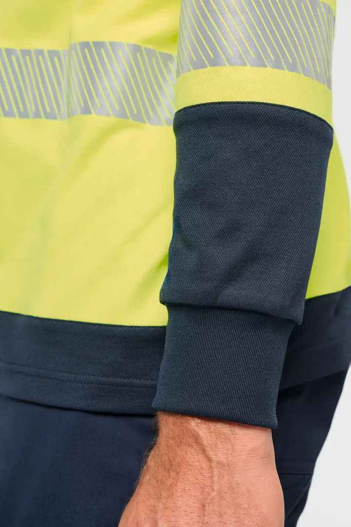 T-shirt de sécurité recyclé col rond manches longues unisexe 7