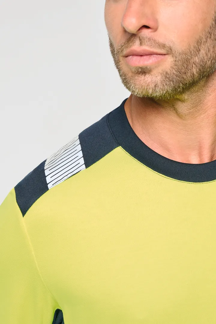 T-shirt de sécurité recyclé col rond manches longues unisexe 10