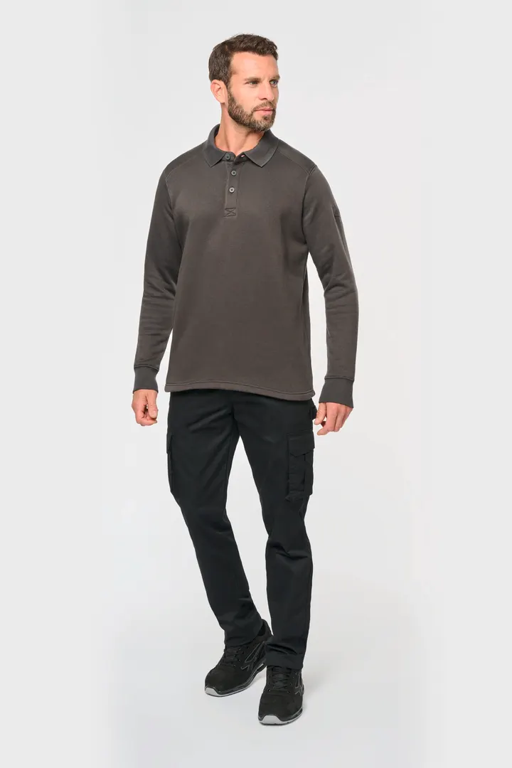 Sweat-shirt col polo homme 7