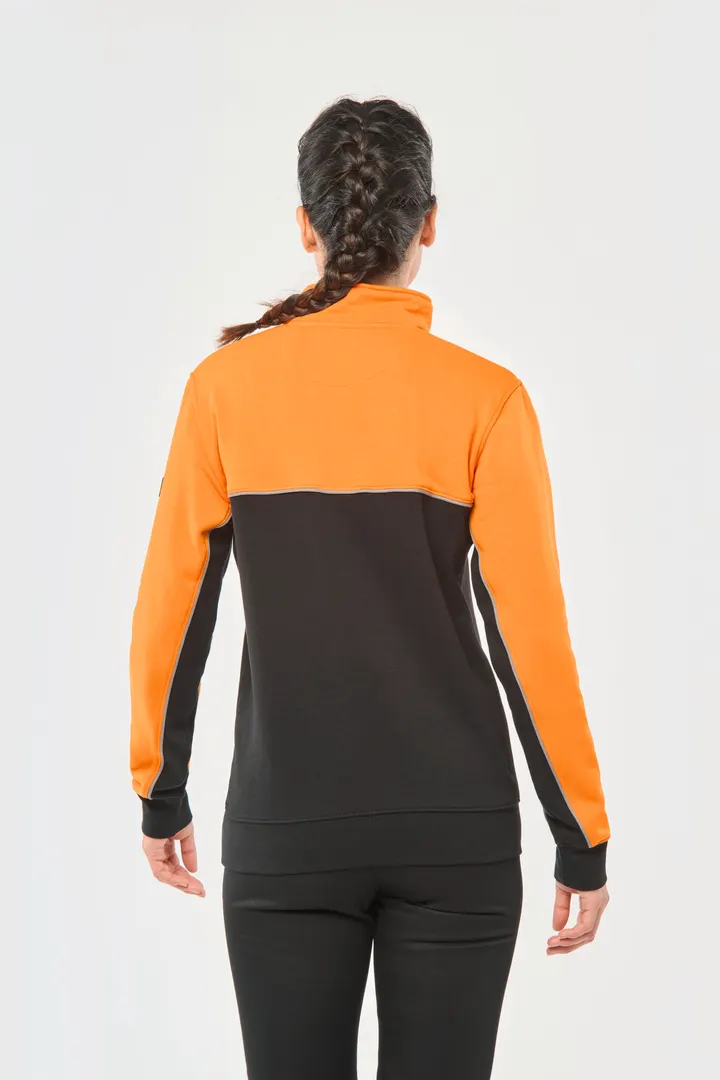 Umweltfreundliches Unisex-Sweatshirt mit Reißverschlusskragen 15