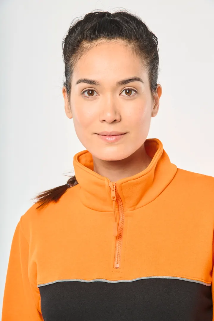 Umweltfreundliches Unisex-Sweatshirt mit Reißverschlusskragen 16