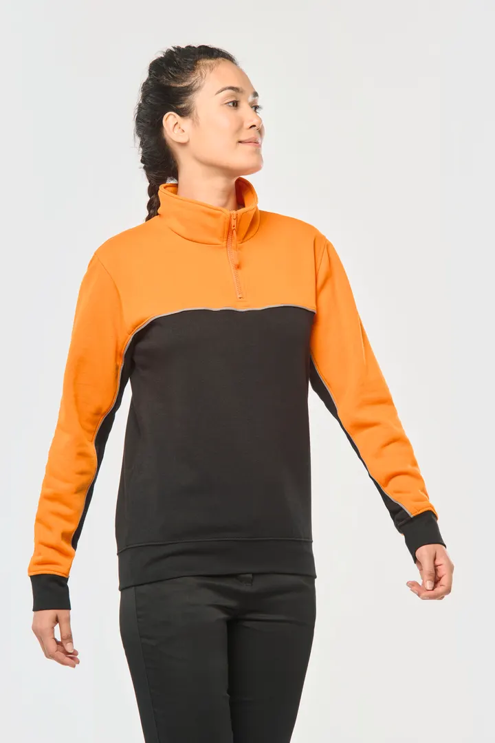 Umweltfreundliches Unisex-Sweatshirt mit Reißverschlusskragen 20