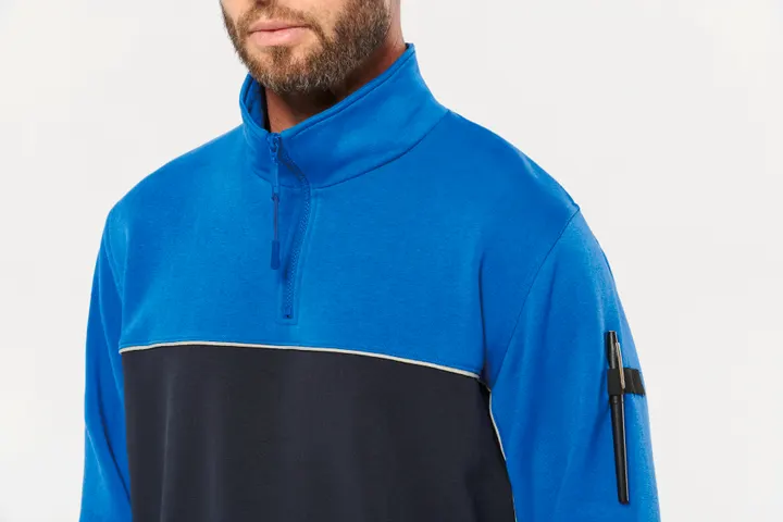 Umweltfreundliches Unisex-Sweatshirt mit Reißverschlusskragen 21