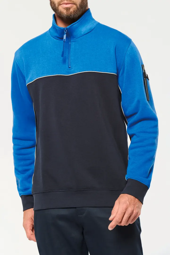 Umweltfreundliches Unisex-Sweatshirt mit Reißverschlusskragen 4
