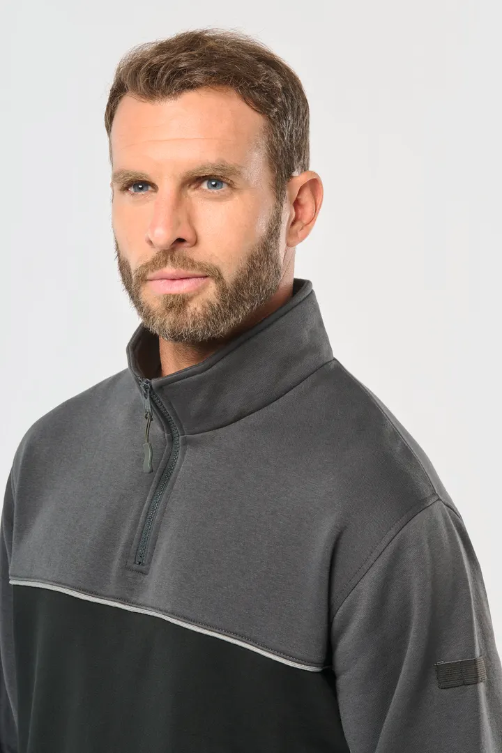 Umweltfreundliches Unisex-Sweatshirt mit Reißverschlusskragen 5