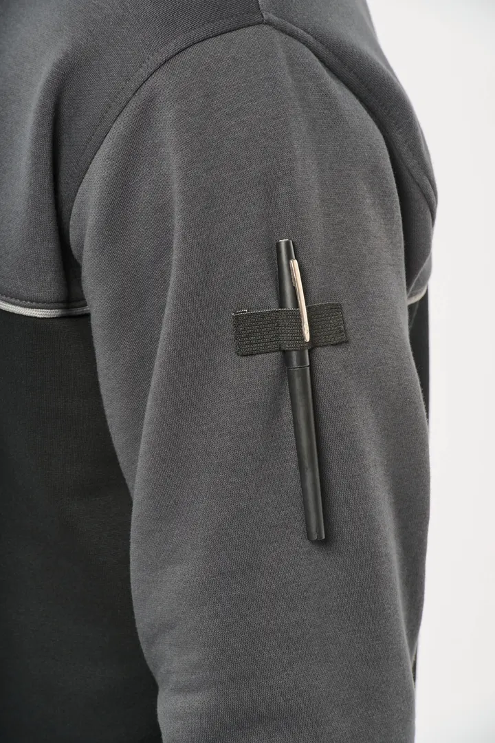 Umweltfreundliches Unisex-Sweatshirt mit Reißverschlusskragen 6
