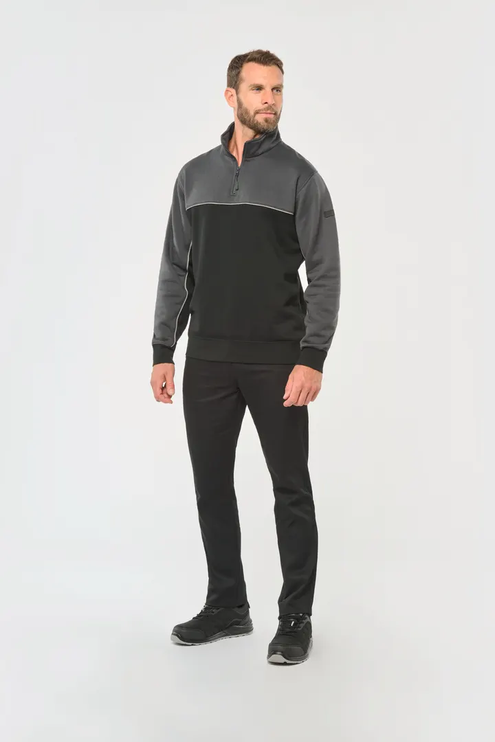 Umweltfreundliches Unisex-Sweatshirt mit Reißverschlusskragen 7