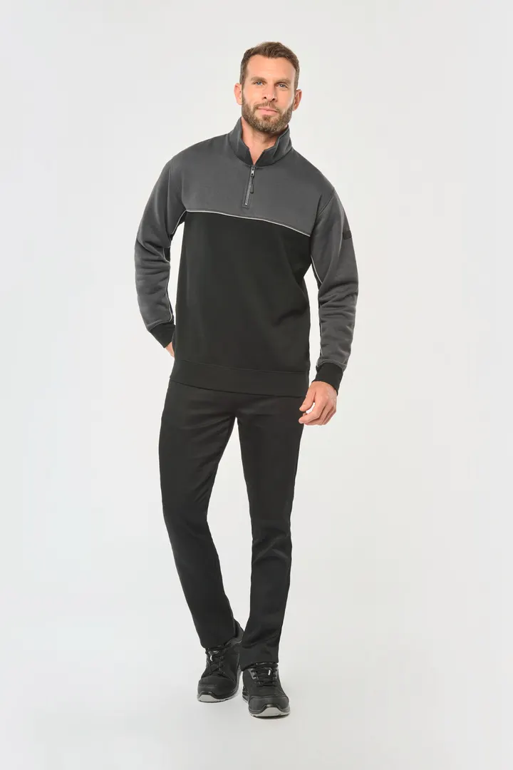 Umweltfreundliches Unisex-Sweatshirt mit Reißverschlusskragen 9
