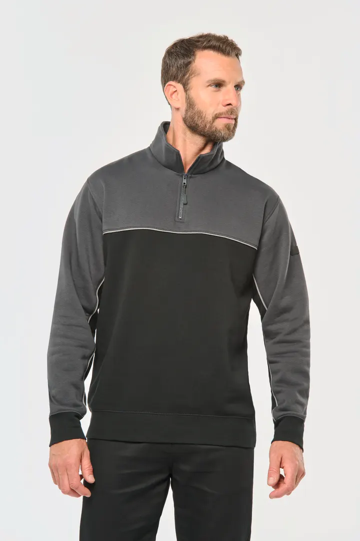 Umweltfreundliches Unisex-Sweatshirt mit Reißverschlusskragen 10